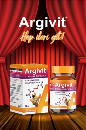 Argivit Citicoline 300 mg 30 Çiğneme Tableti