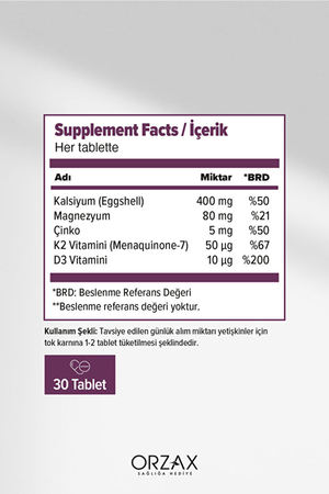 Orzax Cosakondrin Op 30 Tablet