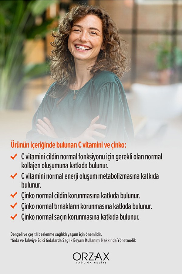 Orzax Day2Day The Collagen Beauty Gummies 60 Çiğnenebilir Form