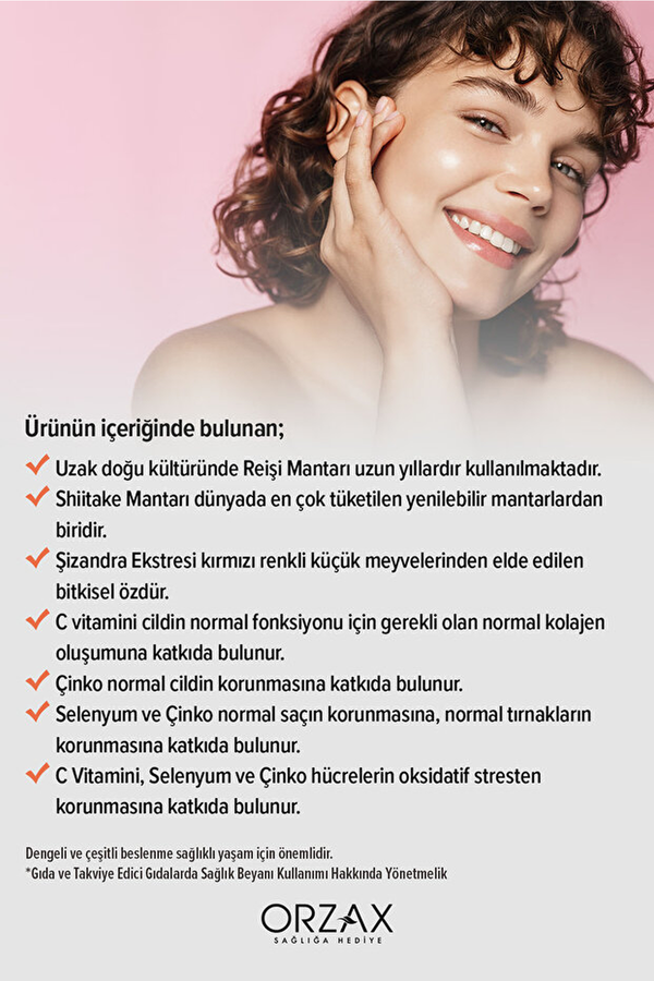 Orzax Day2Day The Collagen Mushroom Glow 30 Saşe