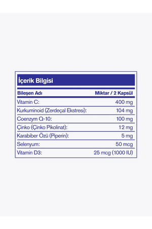 Nutrafarm Curcumin Q-10 Complex 100 mg 30 Kapsül