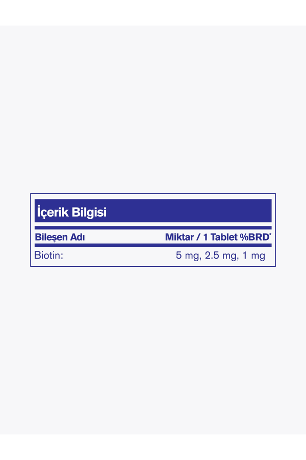 Nutrafarm Medohbiotin Vitamin H 1000 mcg 60 Tablet