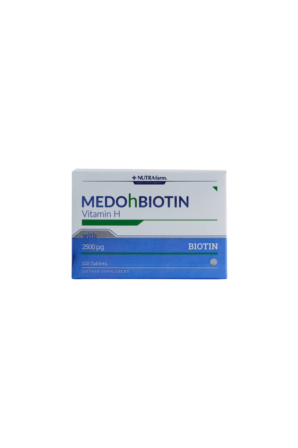 Nutrafarm Medohbiotin Vitamin H 2500 mcg 120 Tablet
