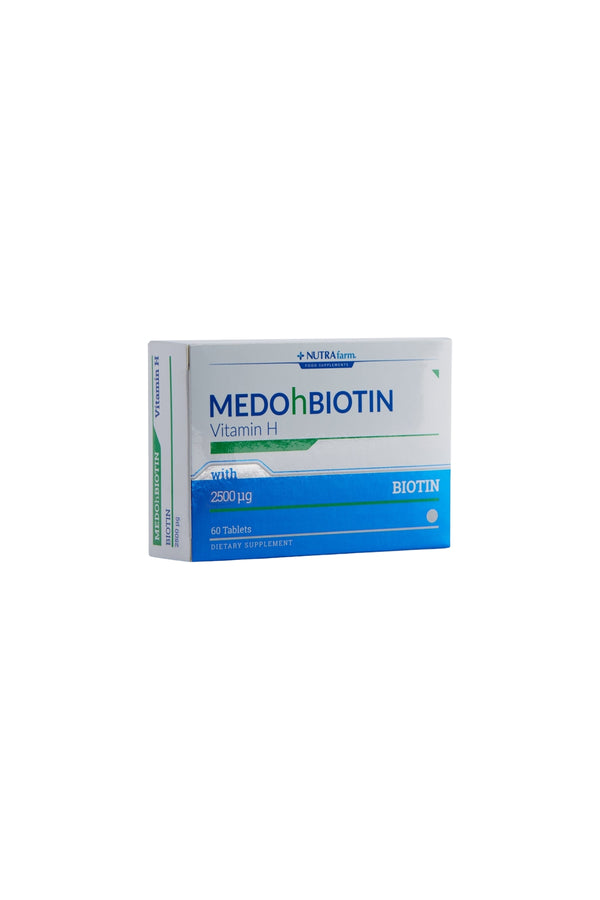 Nutrafarm Medohbiotin Vitamin H 2500 mcg 60 Tablet
