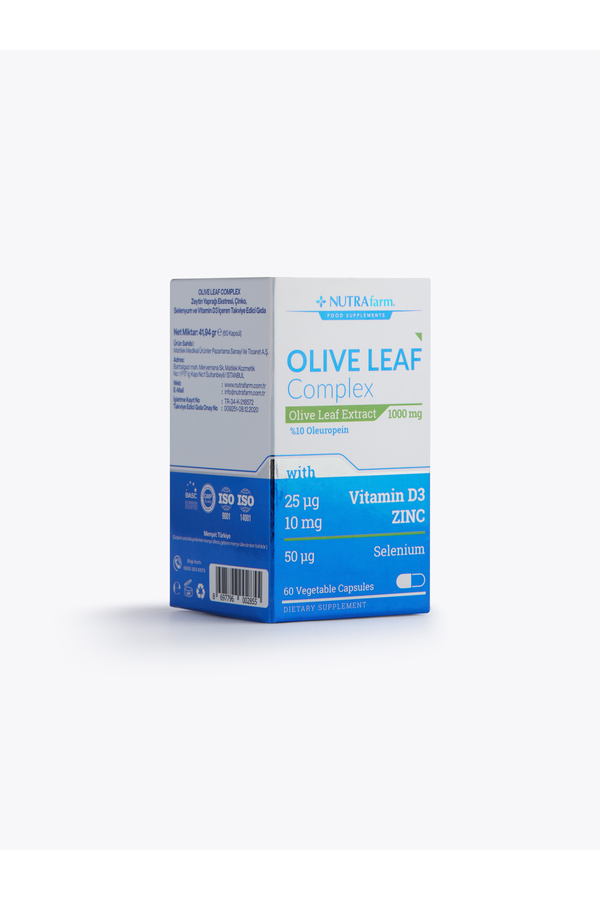 Nutrafarm Olive Leaf Complex 1000 mg 60 Kapsül