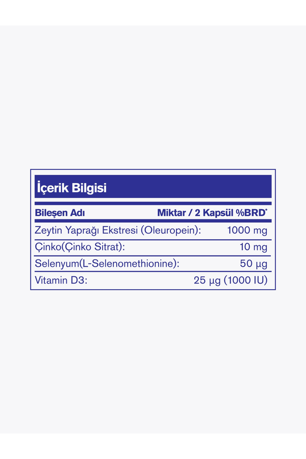 Nutrafarm Olive Leaf Complex 1000 mg 60 Kapsül