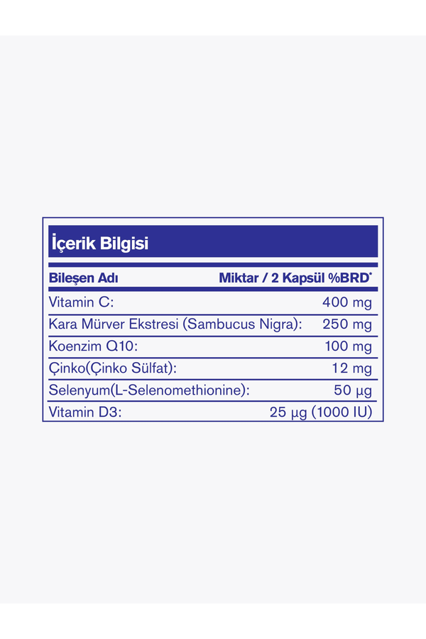 Nutrafarm Sambucus Q-10 Complex 250 mg 30 Kapsül