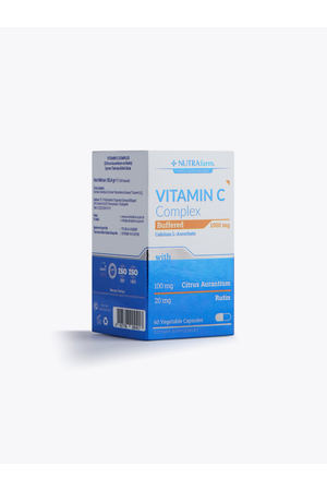 Nutrafarm Vitamin C Complex Buffered 1000 mg Calcium L-Ascorbate 60 Kapsül