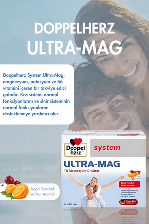 Doppelherz System Ultra-MAG Magnezyum 40 Saşe