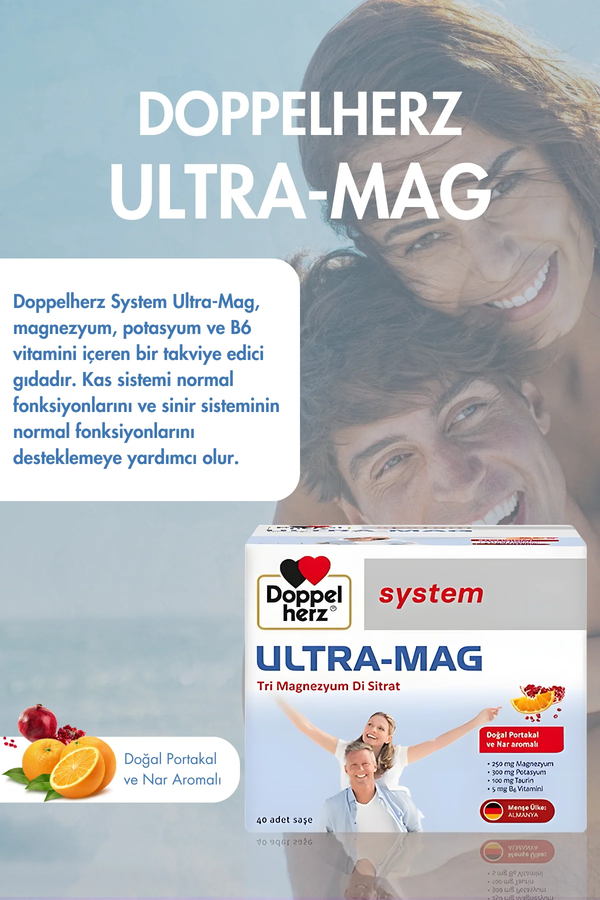 Doppelherz System Ultra-MAG Magnezyum 40 Saşe
