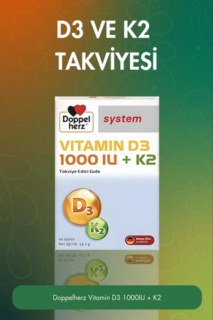 Doppelherz System Vitamin D3 & K2 60 Tablet
