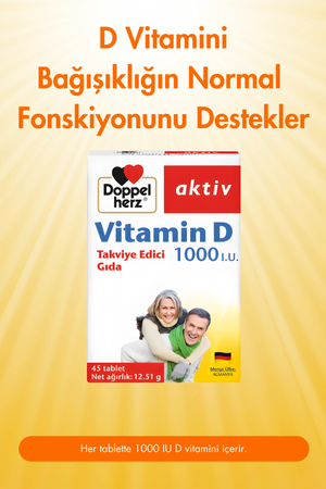 Doppelherz Vitamin D 1000 IU 45 Tablet