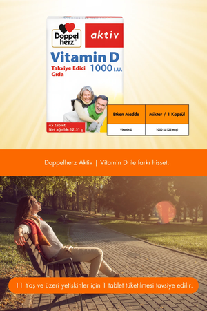 Doppelherz Vitamin D 1000 IU 45 Tablet