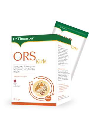 Dr.Thomson Ors Kids Sodyum, Potasyum, Magnezyum, Çinko ve İnülin 10 Saşe