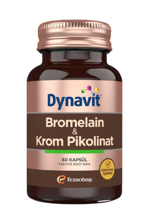 Dynavit Bromelain & Krom Pikolinat 60 Kapsül