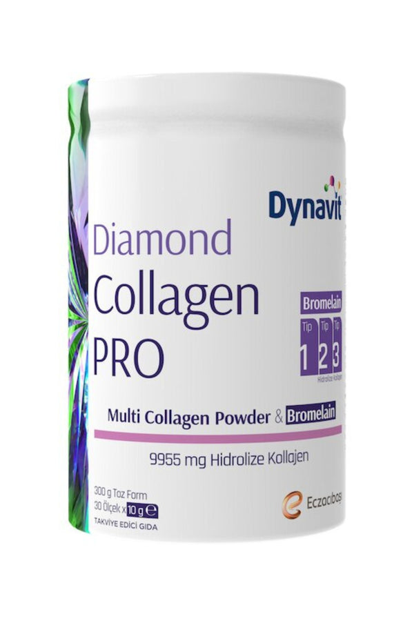 Dynavit Diamond Collagen Pro Multi Collagen Powder & Bromelain 300 g