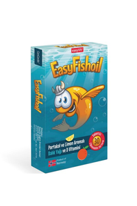 EasyFishoil Portakal ve Limon Aromalı Balık Yağı & D Vitamini 30 Çiğnenebilir Form