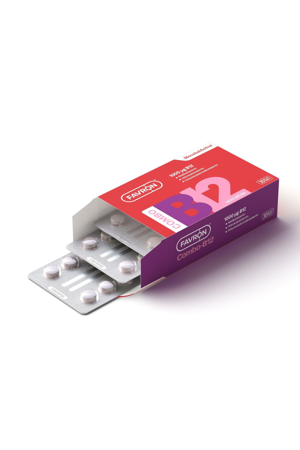 Favron Combo Vitamin B12 30 Dilaltı Tablet