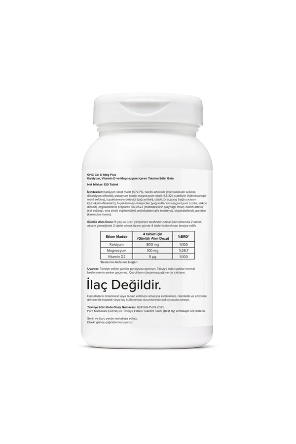 GNC Cal D Mag Plus 120 Tablet