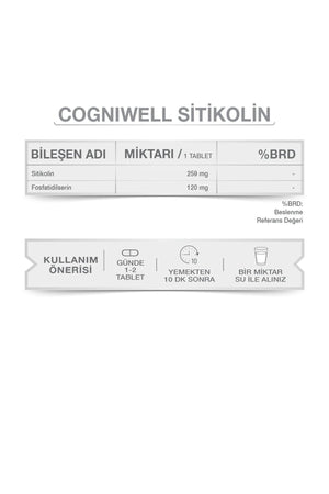 Goodday Cogniwell Sitikolin 250 mg 30 Tablet