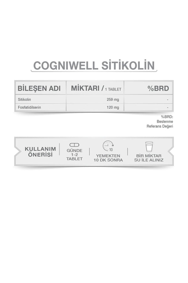 Goodday Cogniwell Sitikolin 250 mg 30 Tablet
