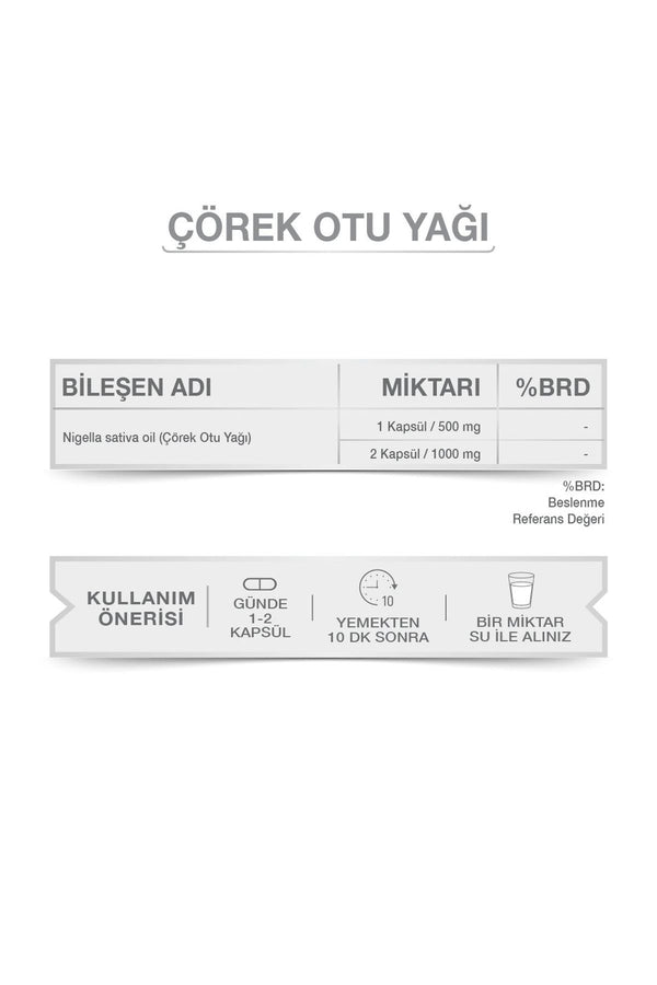 Goodday Çörek Otu Yağı 500 mg 30 Kapsül