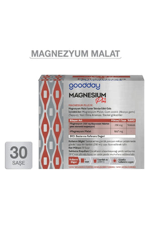 Goodday Magnesium Plus M 250 mg 30 Saşe