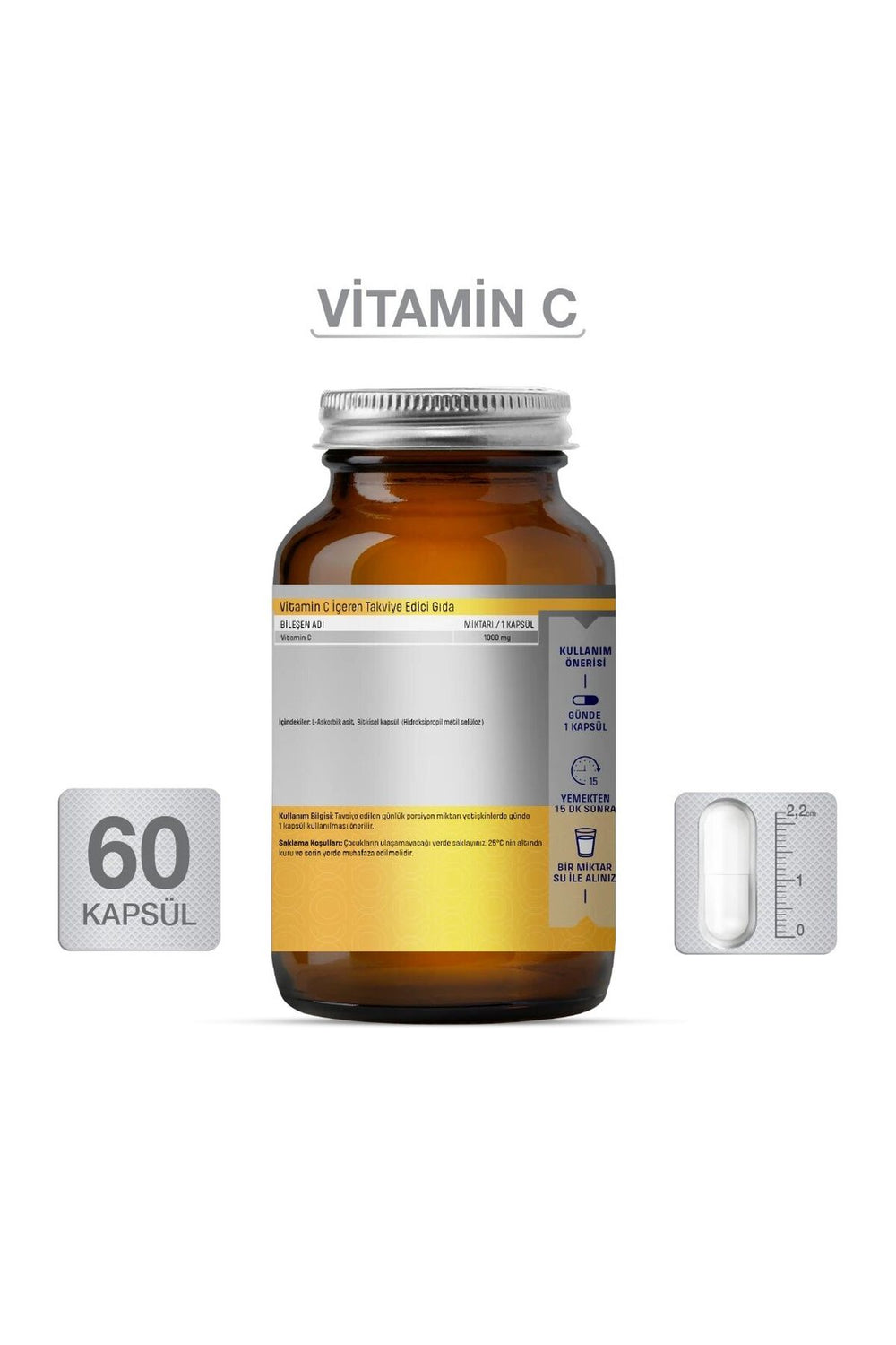 Goodday Vitamin-C 1000 mg 60 Kapsül