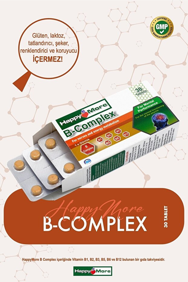 HappyMore B Complex 30 Tablet