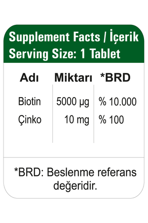 HappyMore Biotin 5000 mcg 30 Tablet