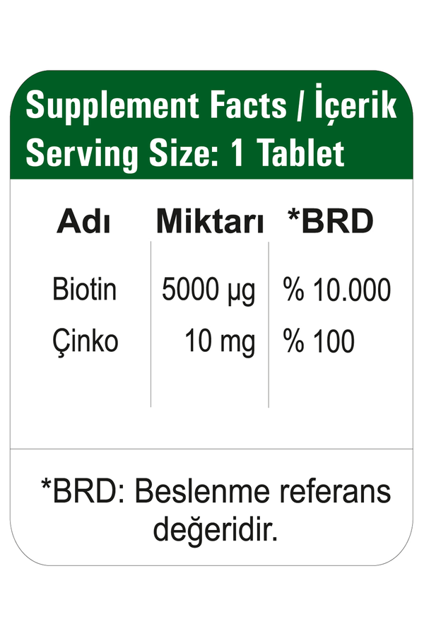 HappyMore Biotin 5000 mcg 30 Tablet