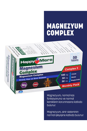 HappyMore Magnezyum Complex 50 Tablet