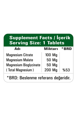 HappyMore Magnezyum Complex 50 Tablet