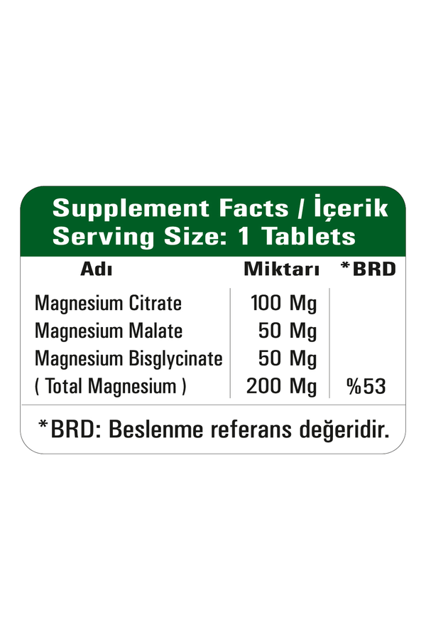 HappyMore Magnezyum Complex 50 Tablet