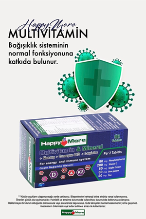 HappyMore Multivitamin & Mineral 50 Tablet