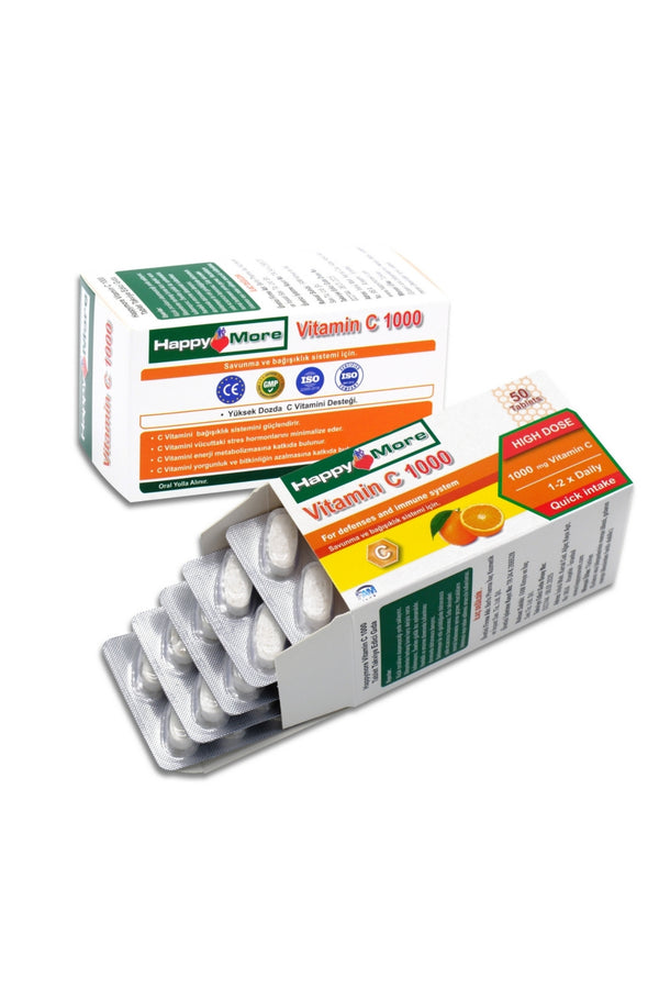 HappyMore Vitamin C 1000 mg 50 Tablet