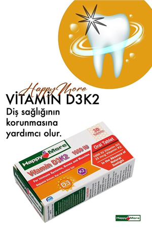 HappyMore Vitamin D3 & K2 30 Tablet