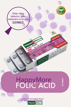 HappyMore Vitamin Folik Asit 30 Tablet
