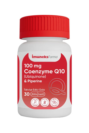 İmuneks Koenzim Q-10 (Ubikinon) & Piperin 100 mg 30 Kapsül