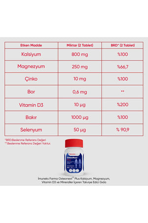 İmuneks Osteonext Plus 30 Tablet