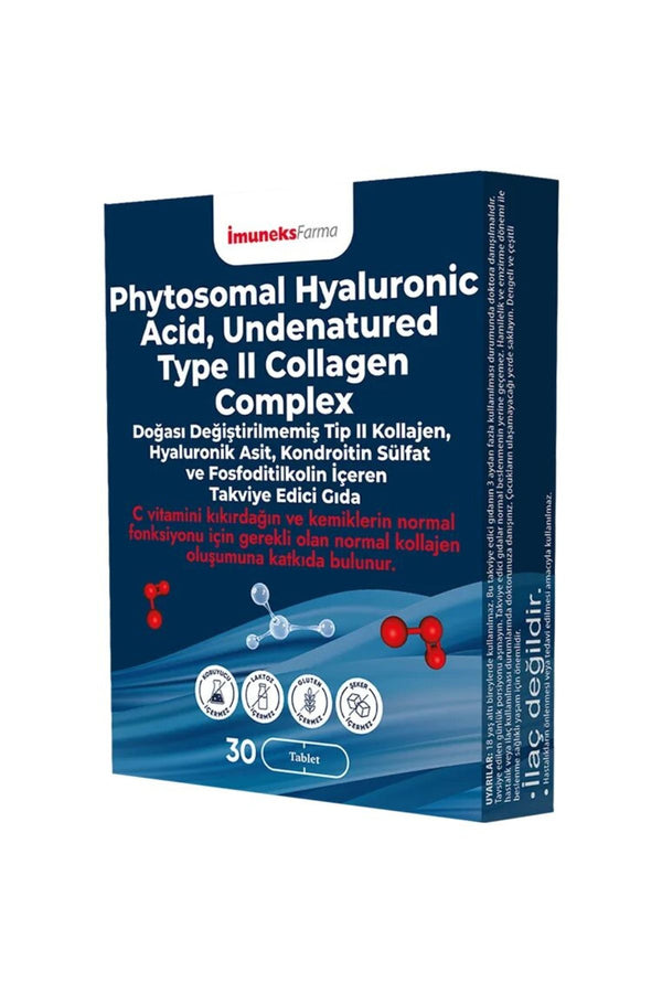 İmuneks Phytosomal Hyaluronic Acid, Undenatured Type II Collagen Complex 30 Tablet