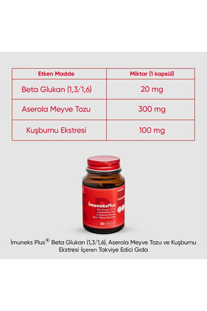İmuneks Plus 30 Kapsül