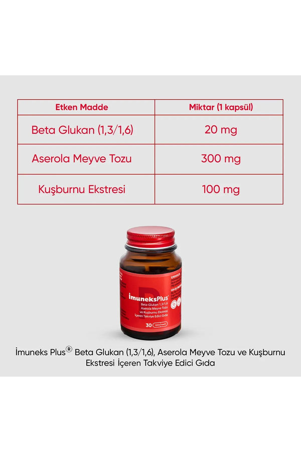 İmuneks Plus 30 Kapsül