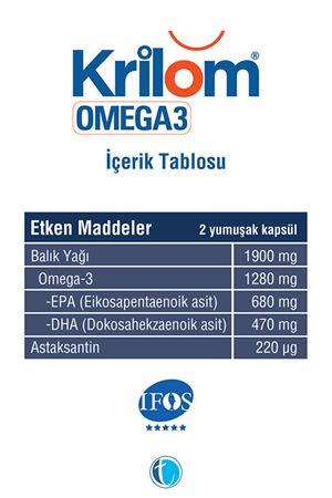 Krilom Omega-3 100 Kapsül
