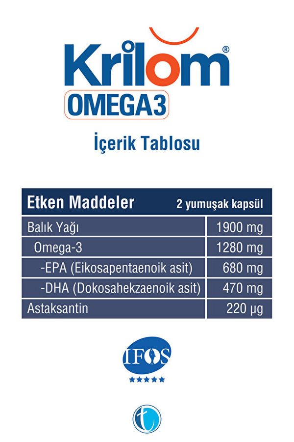 Krilom Omega-3 50 Kapsül