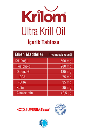 Krilom Ultra Krill Oil 30 Kapsül