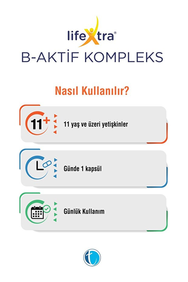 LifeXtra B-Aktif Kompleks 60 Kapsül