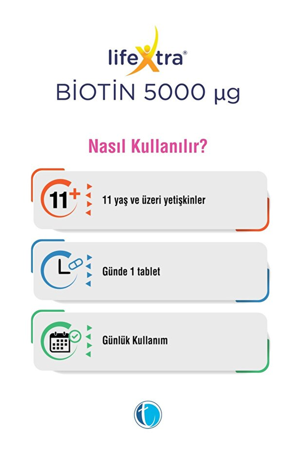 LifeXtra Biotin 5000 mcg 60 Tablet