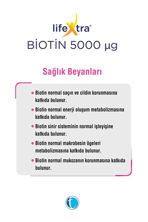 LifeXtra Biotin 5000 mcg 60 Tablet