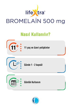 LifeXtra Bromelain 30 Kapsül